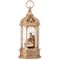 Contemporary Home Living 11.5" Gold LED Lighted Nativity Byzantine Lantern Christmas Snow Globe